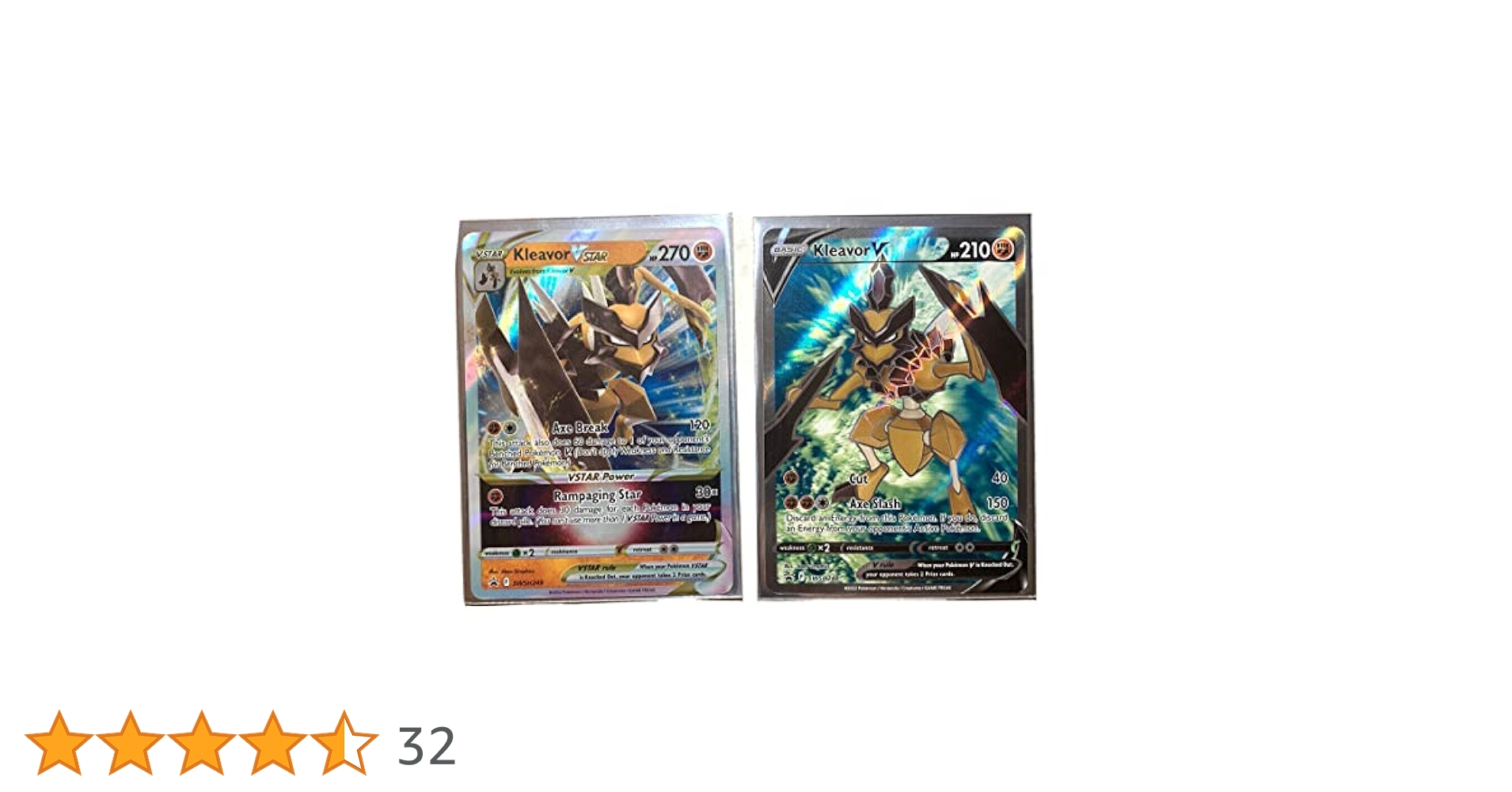 Kleavor V & Vstar SWSH249 SWSH248 Full Art Black Star Promo